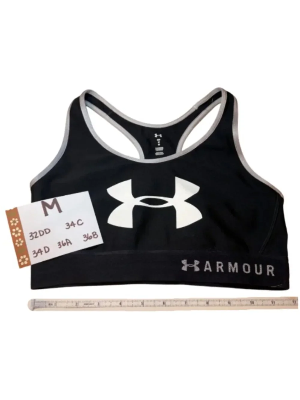 Under Armour Sports Bra Trio Women’s Medium Black, Purple, White Workout Gym Fit